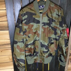 Amongst Others Camouflage Bomber Jacket size medium